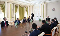 Azerbaycan Cumhurbaşkanı Aliyev, Türk devletlerinin içişleri bakanlarını kabul etti: