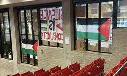 Hollanda'daki üniversitelerde Filistin destekçilerinin İsrail bağlantılı kurumlara yönelik protestoları devam ediyor