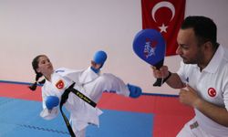 Minik karateci Elis Lina Yılmaz'ın hedefi Balkan Şampiyonası'nda madalya