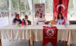 Muğla'da denizde "Aile Yılı" pankartı açıldı