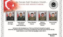 Milli Savunma Bakanı Güler'den, metan gazına maruz kalarak şehit olan 5 asker için başsağlığı mesajı: