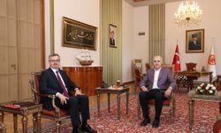 TBMM Başkanı Kurtulmuş, Cumhurbaşkanlığı İletişim Başkanı Duran'ı kabul etti