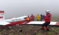 Kaçkar Dağları'nın zirvesinde düşen uçağın pilotu hayatını kaybetti