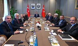 Cumhurbaşkanı Yardımcısı Yılmaz, Türkiye-KKTC Parlamentolar Arası Dostluk Grubu heyetini kabul etti