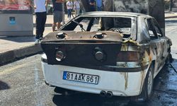 Beşiktaş'ta otomobilde çıkan yangın söndürüldü