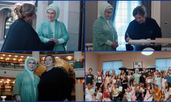 Emine Erdoğan, Gürcistan Cumhurbaşkanı Kavelashvili'nin eşi ile görüşmesine ilişkin video paylaştı