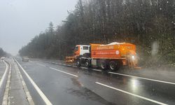 Bolu Dağı'nda kar yağışı başladı