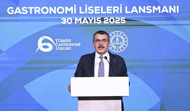 Bakan Tekin, "Türkiye Gastronomi Liseleri Projesi" tanıtım programında konuştu:
