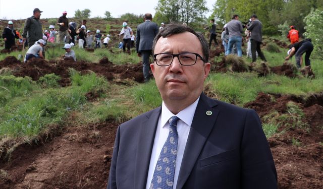 Erzurum'da TBMM'nin 105'inci yılı anısına 105 bin fidanın dikimine başlandı