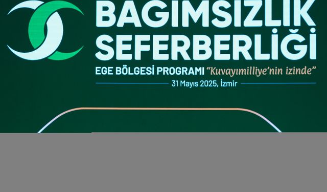İçişleri Bakanı Yerlikaya, İzmir'de "Bağımsızlık Seferberliği"nin tanıtım programında konuştu: