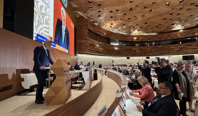 Sağlık Bakanı Kemal Memişoğlu, 78. Dünya Sağlık Asamblesi Genel Kurulu'nda konuştu: