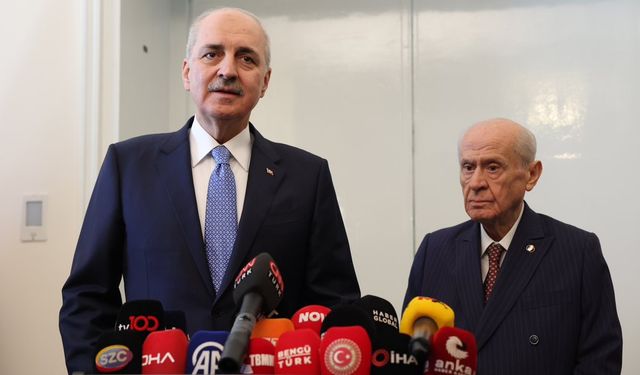 TBMM Başkanı Kurtulmuş, MHP Genel Başkanı Bahçeli'yi ziyaret etti: