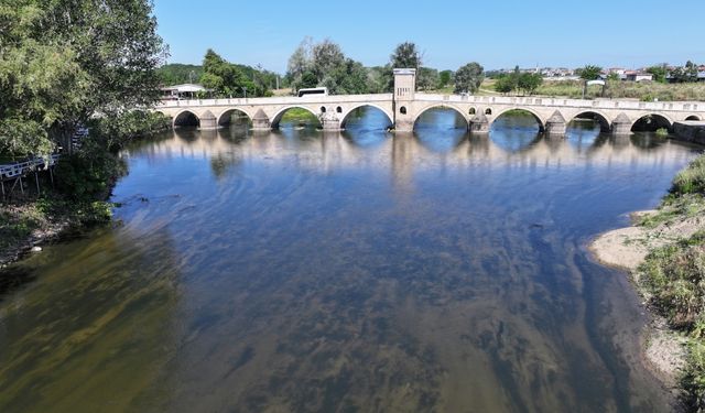 Tunca Nehri'nin debisi mayıs yağmurlarıyla 2 kat arttı