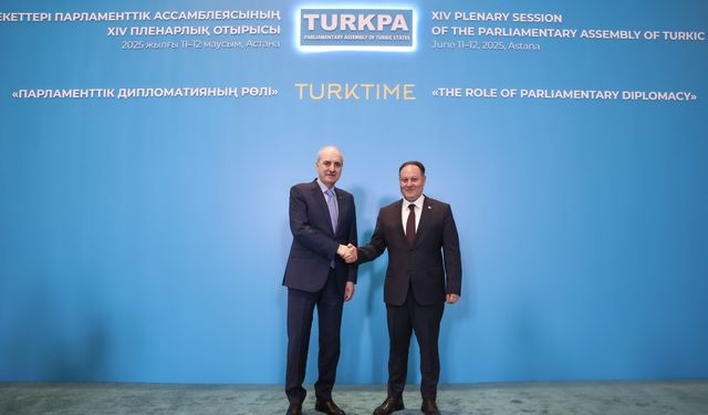 TBMM Başkanı Kurtulmuş, KKTC Cumhuriyet Meclisi Başkanı Öztürkler ile görüştü