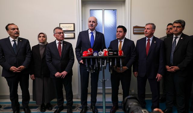 TBMM Başkanı Kurtulmuş, Yeni Yol Partisi TBMM Grubu'nu ziyaret etti: