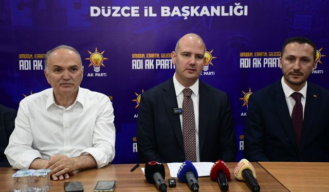 AK Parti Genel Başkan Yardımcısı İleri, Düzce'de konuştu