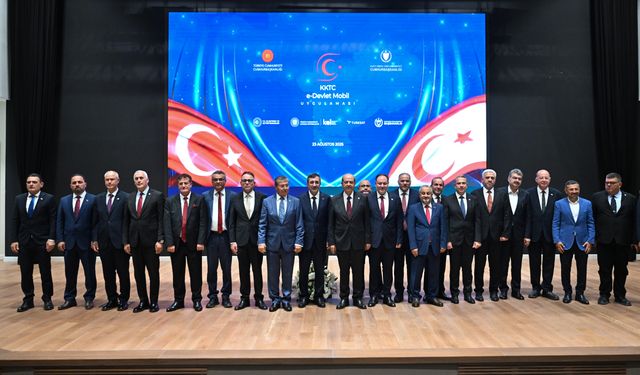Cumhurbaşkanı Yardımcısı Yılmaz, KKTC'de E-Devlet Mobil Uygulama Lansmanı'nda konuştu: