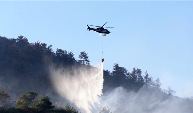 Manisa, Çanakkale ve İzmir'deki orman yangınlarına müdahale sürüyor