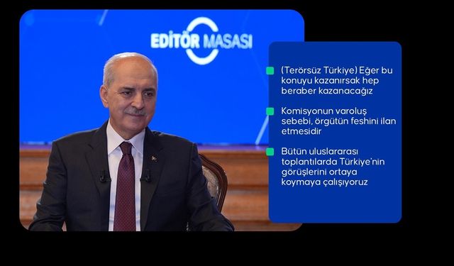 TBMM Başkanı Kurtulmuş: Aslolan terörün arkasındaki unsurların ortadan kaldırılması, bataklığın kurutulmasıdır