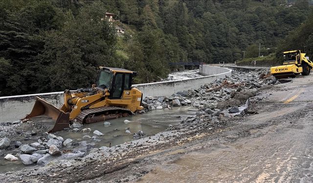 AFAD'dan Doğu Karadeniz'deki yağışların ardından yapılan çalışmalara ilişkin açıklama: