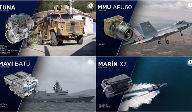 Karada, havada, denizde yerli askeri motor dönemi