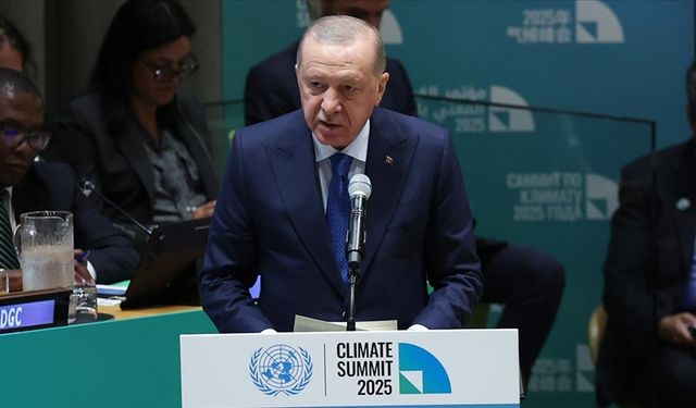 Cumhurbaşkanı Erdoğan: '2053 yılı için net sıfır emisyon hedefimiz doğrultusunda kilit sektörlerimizi dönüştürmeye devam edeceğiz'