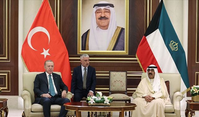 Cumhurbaşkanı Erdoğan, Kuveyt Emiri el Sabah ile bir görüşme gerçekleştirdi