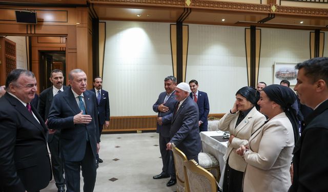 Cumhurbaşkanı Erdoğan, Dünya Ahıskalı Türkler Birliği Heyetini kabul etti