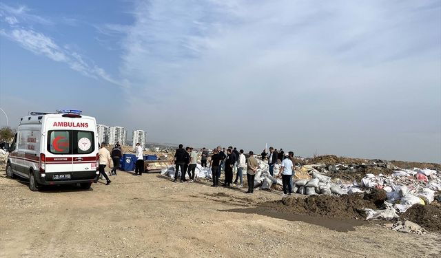 Mersin'de hafriyat döküm alanında halıya sarılmış erkek cesedi bulundu
