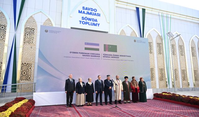 Özbekistan ve Türkmenistan arasında ortak sınır ticaret bölgesi açıldı