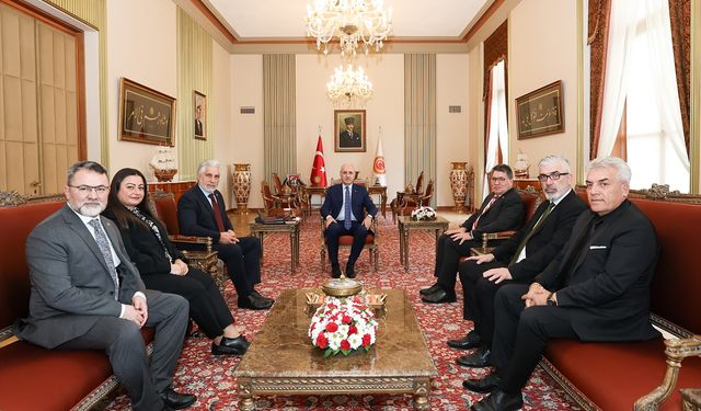 TBMM Başkanı Kurtulmuş, ATİB Genel Başkanı Cengiz'i kabul etti