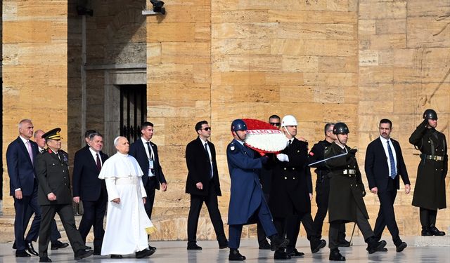 Vatikan Devlet Başkanı Papa 14. Leo, Anıtkabir'i ziyaret etti