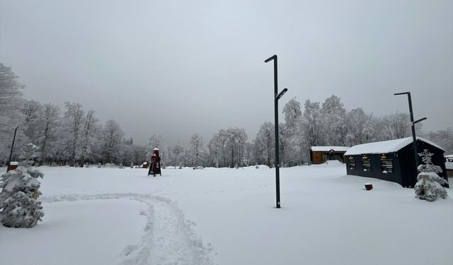 Kartepe'de kar kalınlığı 55 santimetre ölçüldü