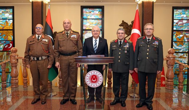 Milli Savunma Bakanı Güler, Libya Genelkurmay Başkanı Orgeneral Al-Haddad'ı kabul etti