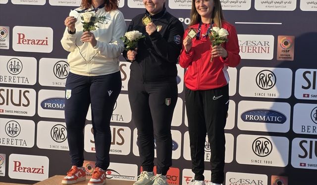 Rümeysa Pelin Kaya, Atıcılık Dünya Kupası'nın final ayağında bronz madalya kazandı