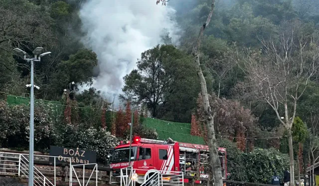 Beşiktaş’ta restoranın müştemilatında yangın paniği