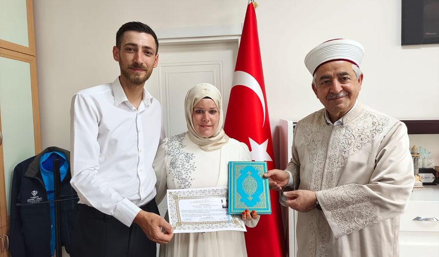 Alman kadın Adıyaman'da Müslüman oldu