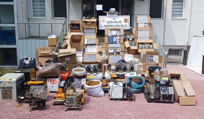 Bursa'da kaçakçılık operasyonunda 4 şüpheli yakalandı