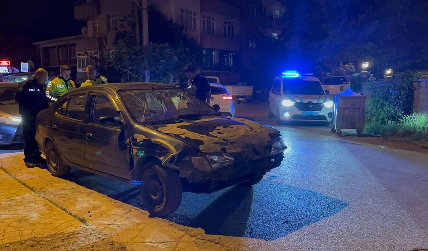 Düzce'de polisin "dur" ihtarına uymayan ehliyetsiz sürücü kovalamacayla yakalandı