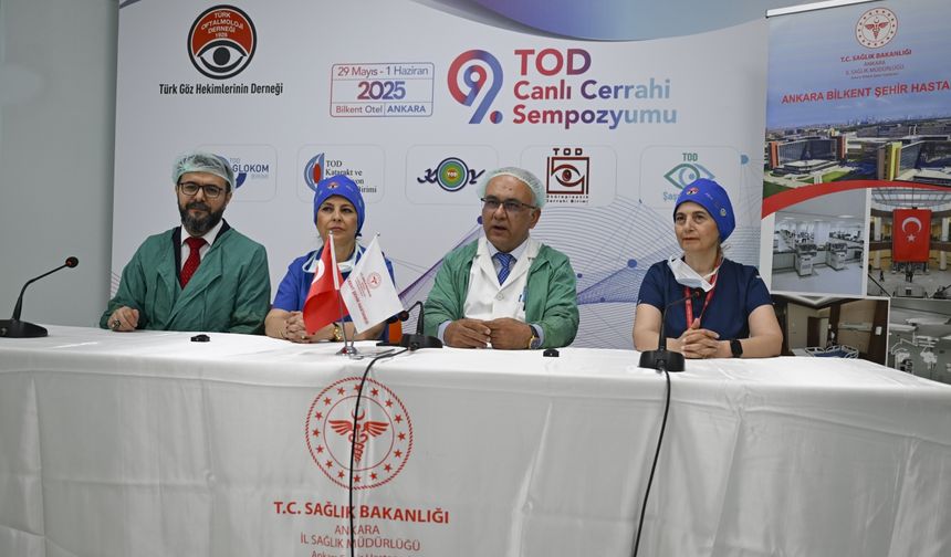 Göz hekimleri canlı yayında 70 göz ameliyatı yapacak