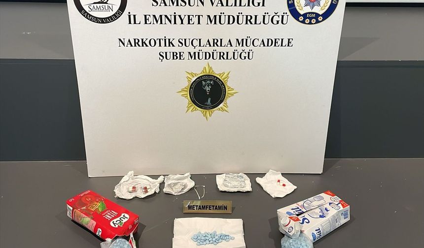 Samsun'da meyve suyu ve süt kutusunda uyuşturucu ele geçirildi