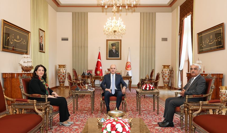 TBMM Başkanı Kurtulmuş, DEM Parti heyeti ile görüştü