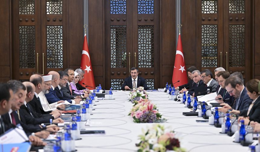 Cumhurbaşkanı Yardımcısı Yılmaz, Bağımlılıkla Mücadele Yüksek Kurulu Toplantısı'nda konuştu
