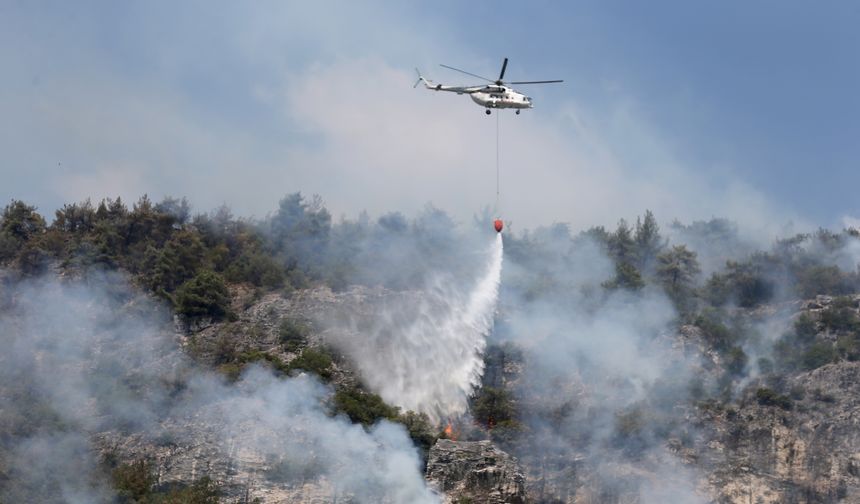 Karabük, Arıcak köyündeki orman yangınına ekiplerin müdahalesi sürüyor