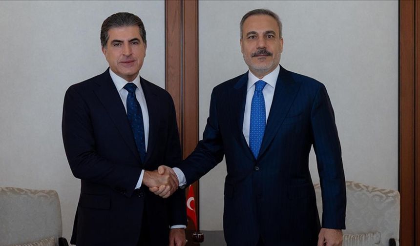 Dışişleri Bakanı Fidan, IKBY Başkanı Barzani ile görüştü