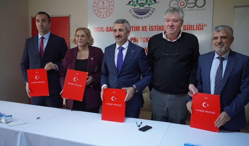 Edirne'de meslek lisesi öğrencilerine istihdam garantili staj programı
