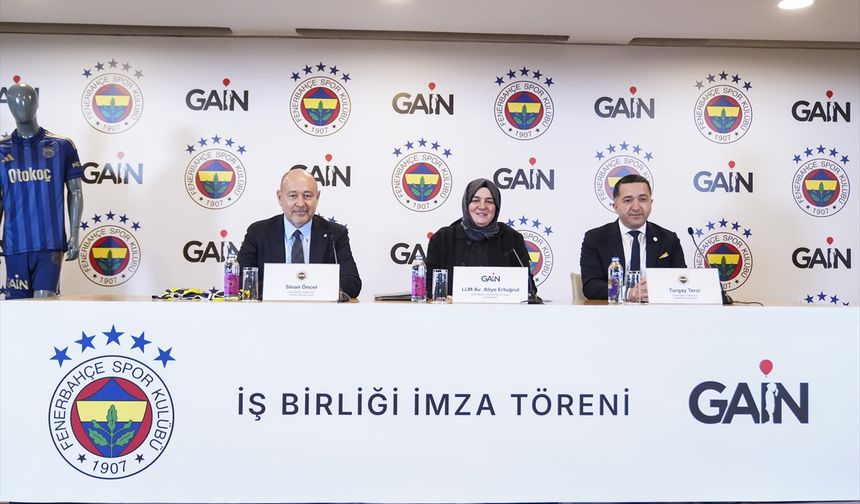 Fenerbahçe, GAİN ile sponsorluk anlaşması imzaladı